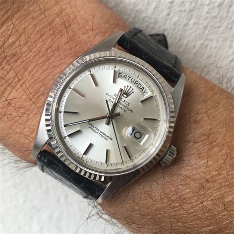 rolex 1803 white gold wide boy|vintage rolex 1555.